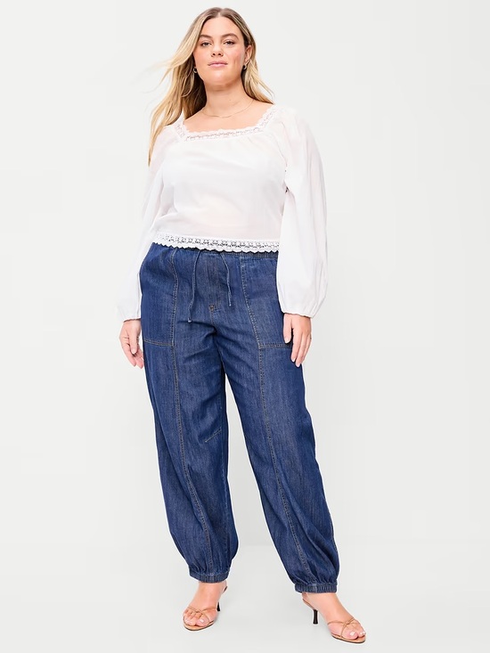 Old Navy Denim - Old Navy Mid Rise Balloon Pants